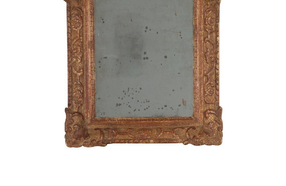 Antique carved giltwood mirror - Antique French Mirror