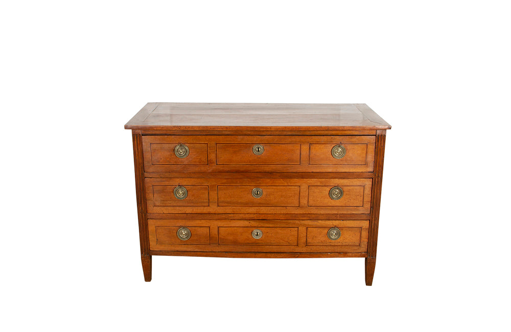 18TH CENTURY LOUIS XVI PARQUETRY COMMODE