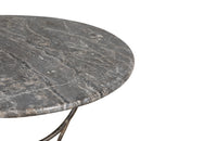 French Marble Top Round Iron Gueridon Table - French Antique Furniture - Antique Table - AD & PS Antiques