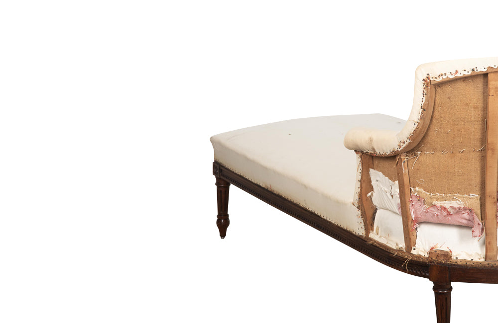 Beautiful 19th Century French daybed in the Louis XVI Style. 