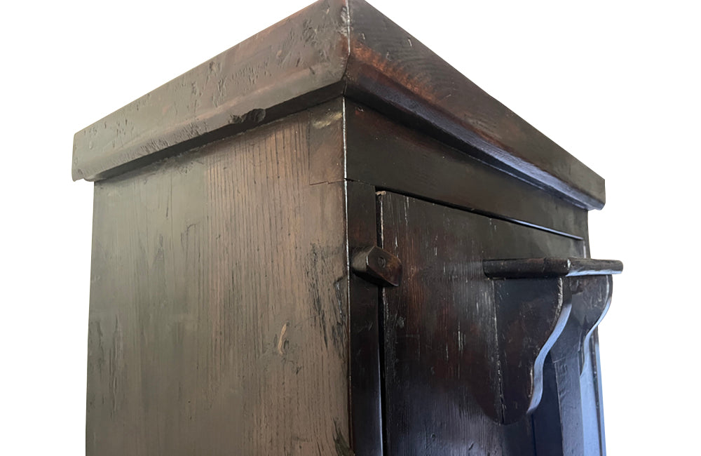 Antique french rustic farmhouse pak metamorphic cupboard with drop down table - French antique furniture