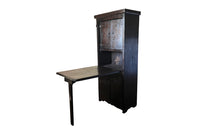 Antique french rustic farmhouse pak metamorphic cupboard with drop down table - French antique furniture
