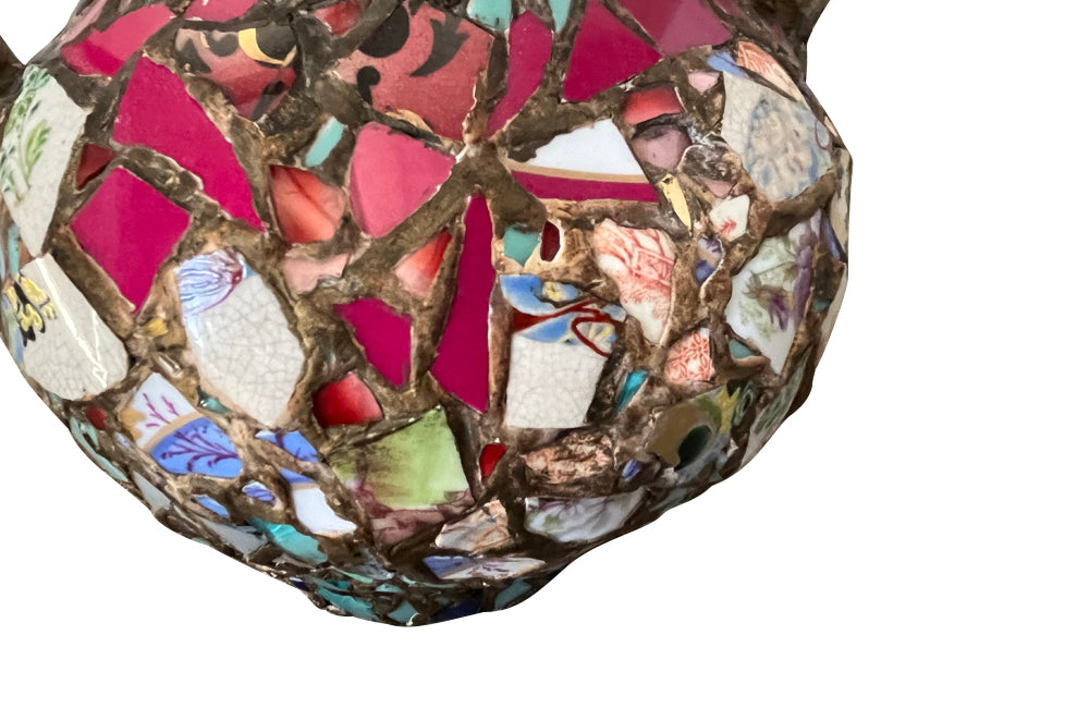 19th Century French picassiette pottery water jug - French Antiques - AD & PS Antiques