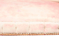 Beautiful large Napoleon III piecrust sofa on ebonised feet.
