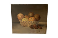 Charming, unframed, 19th Century signed still life painting