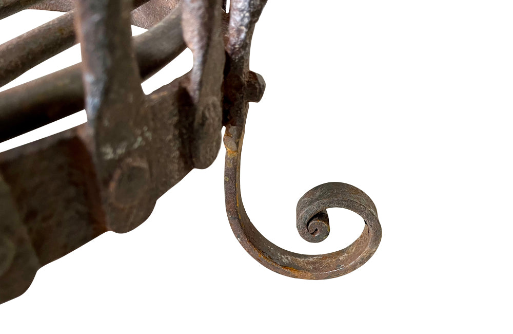 19th century French iron brazier
