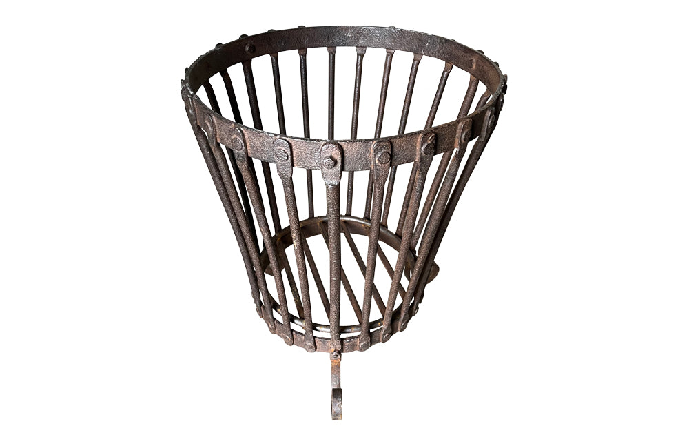 19th century French iron brazier