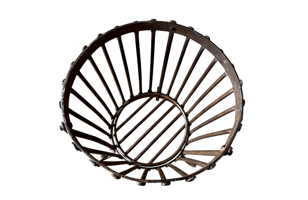 19th century French iron brazier