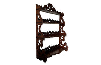 Set of 19th century, mahogany hanging or standing shelves.