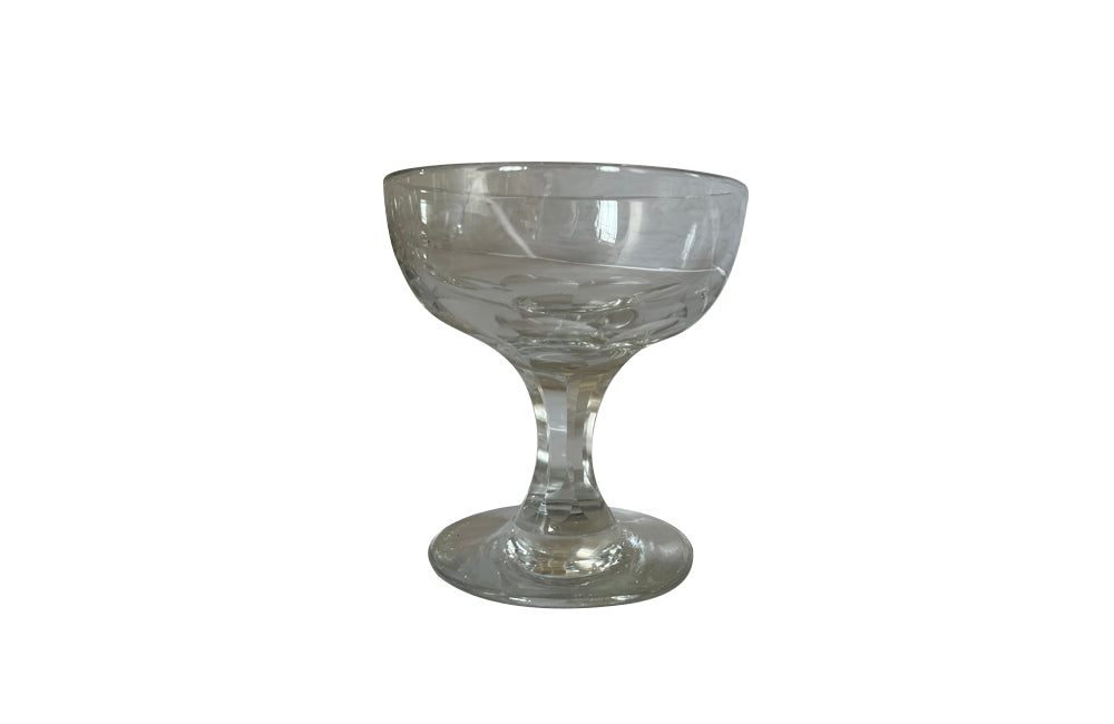 Antique French champagne glasses