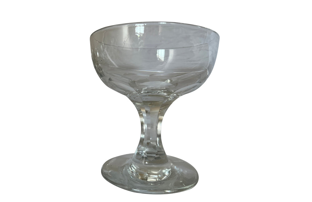 Antique French champagne glasses