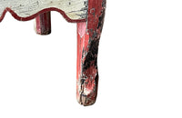 Antique painted bench French 19th Century banquette de cantou de cheminée or fireplace bench - Antique French Furniture