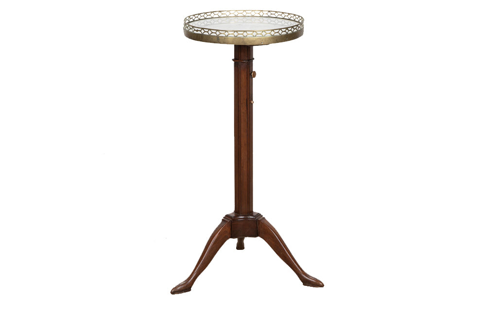 19th century mahogany rise and fall gueridon or occasional table
