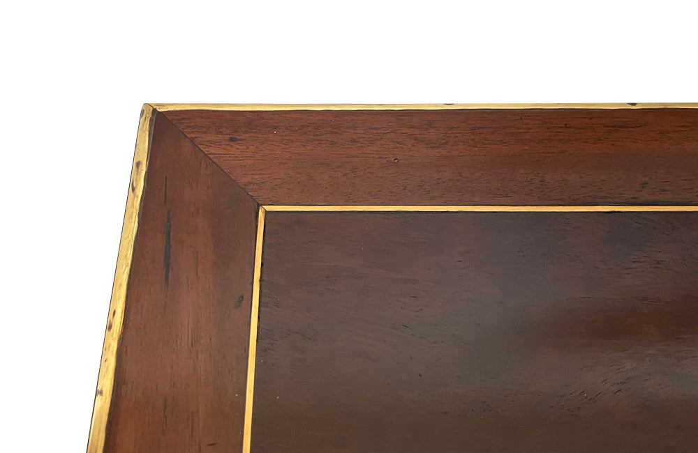 Antique mahogany table music table with shelves. Late 19th Century French. French antique furniture