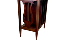 Antique mahogany table music table with shelves. Late 19th Century French. French antique furniture