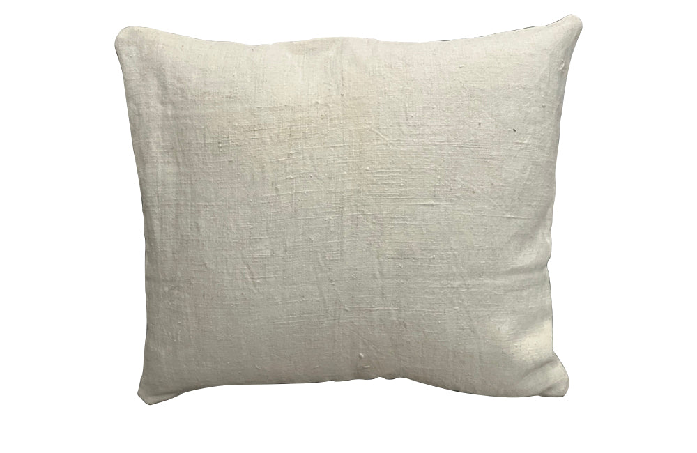 Antique cushion 19th century French tapestry cushion depicting a squirrel reaching for grapes. French antiques.