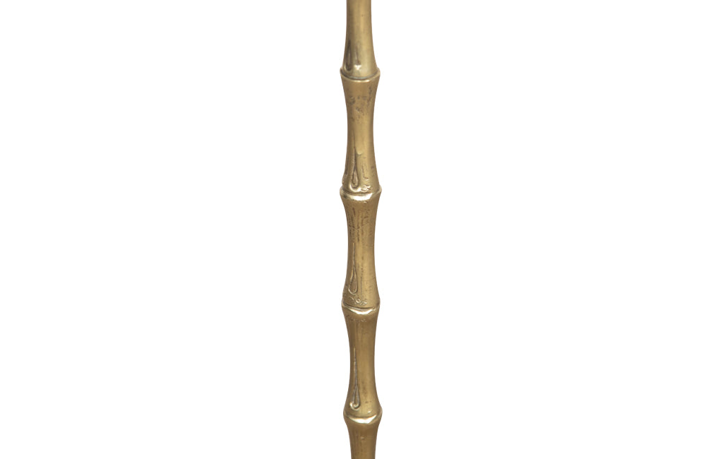 Mid Century Floor Lamp - Faux Bamboo Brass - Maison Bagues - French Antiques - AD & PS Antiques