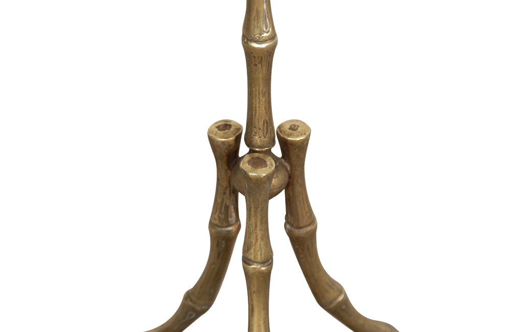Mid Century Floor Lamp - Faux Bamboo Brass - Maison Bagues - French Antiques - AD & PS Antiques