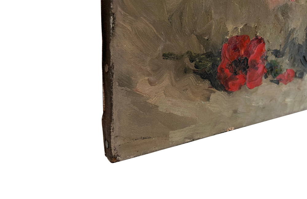 SIGNED STILL LIFE PAINTING OF ANEMONES BY JULIETTE GEORGE