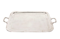 Large, elegant silverplate tray