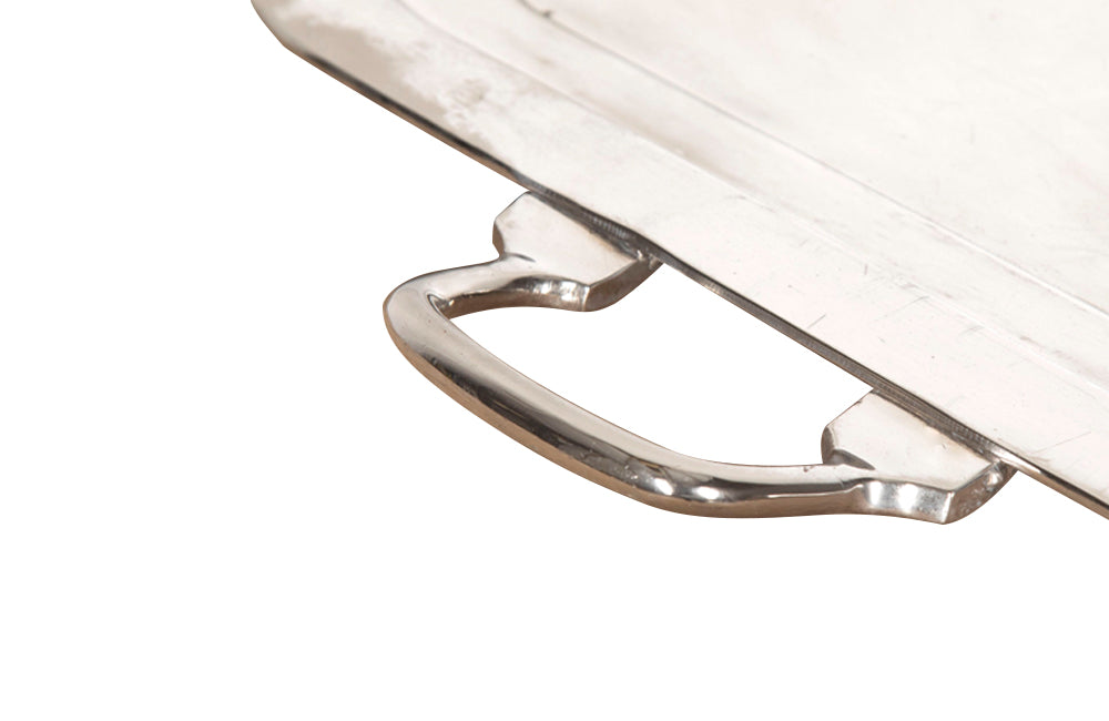 Large, elegant silverplate tray