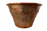 Antique French embossed copper wine cooler - French Antiques - AD & PS Antiques