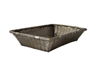 Elegant, mid century rectangular French silver plate basket.