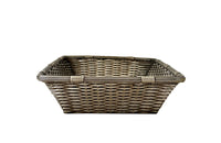 Elegant, mid century rectangular French silver plate basket.