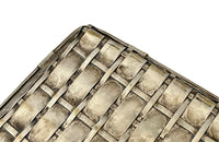 Elegant, mid century rectangular French silver plate basket.