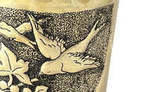 Antique brass shell casing dating to the First World War and fashioned into a wine cooler or cache pot.