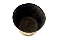 Antique brass shell casing dating to the First World War and fashioned into a wine cooler or cache pot.