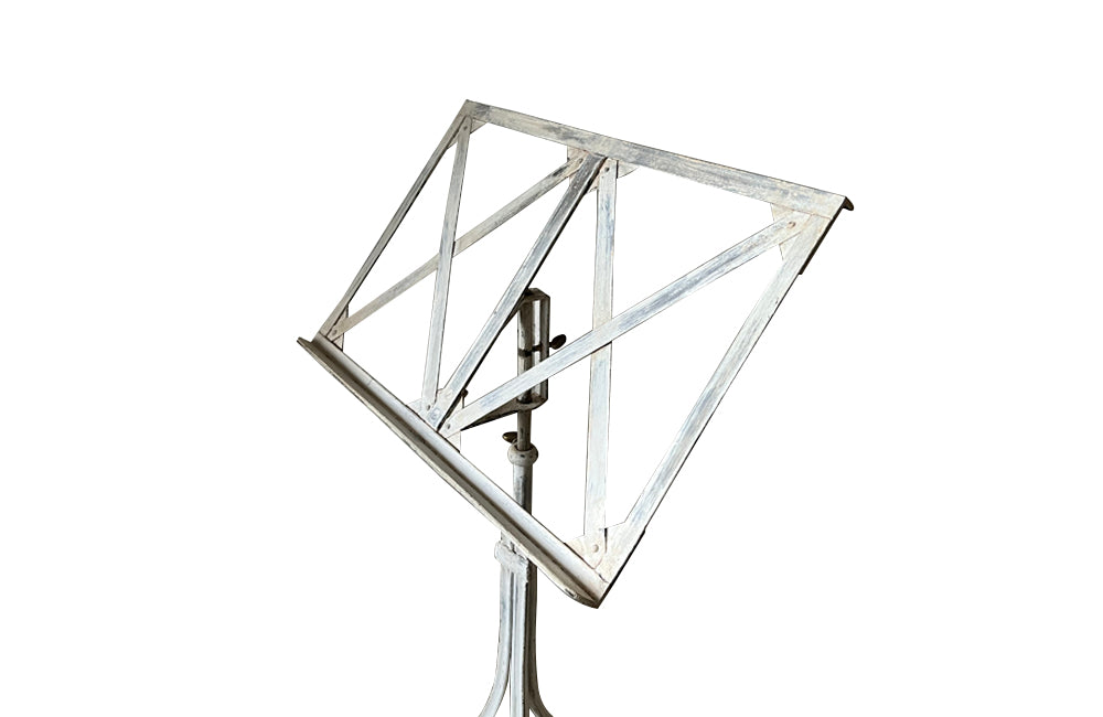 19th Century iron lectern with adjustable height - French antiques