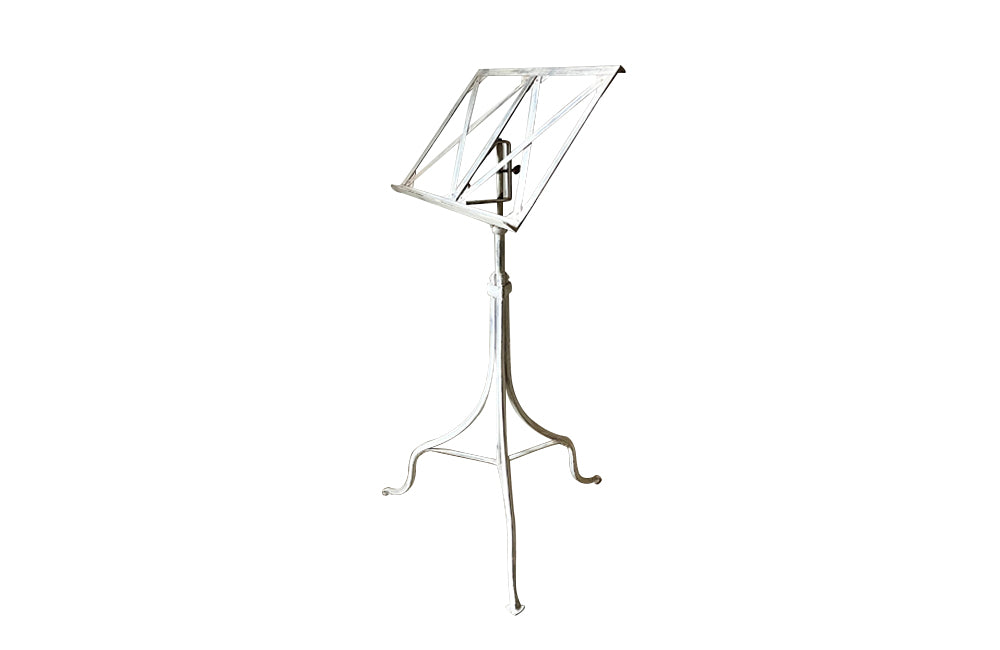 19th Century iron lectern with adjustable height - French antiques