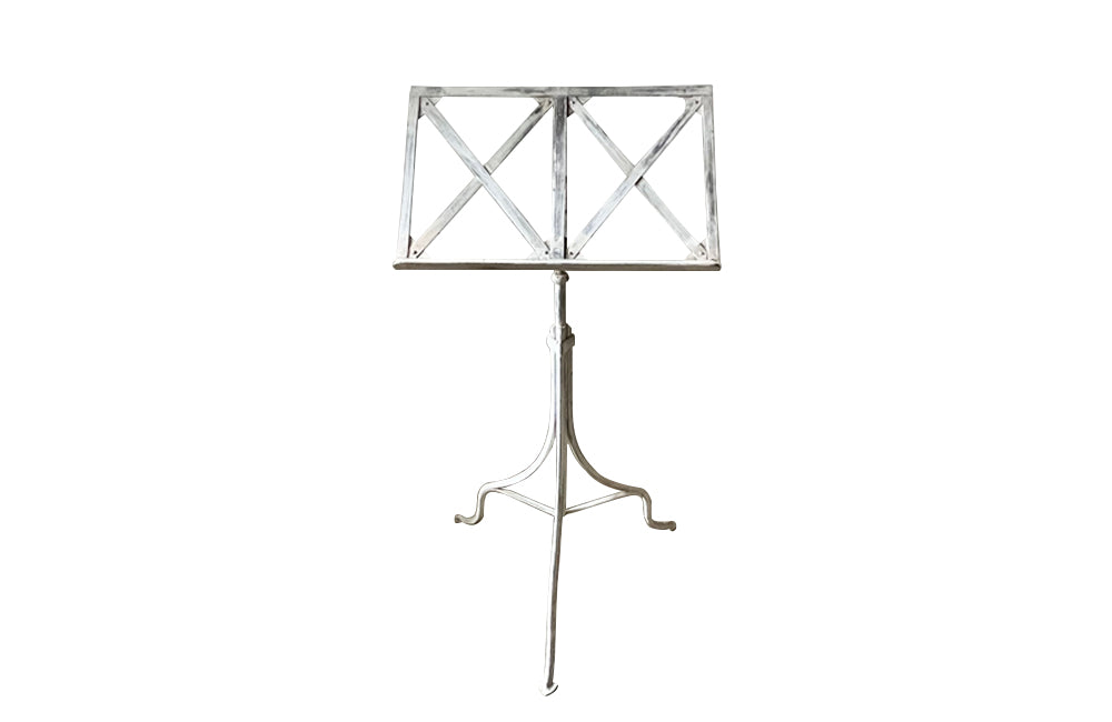 19th Century iron lectern with adjustable height - French antiques