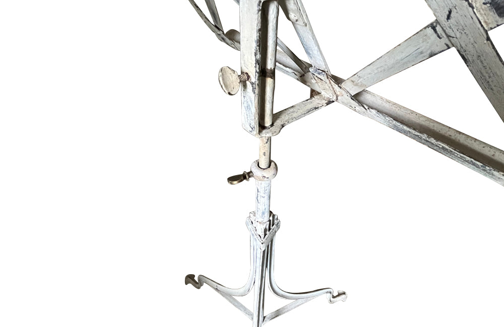 19th Century iron lectern with adjustable height - French antiques