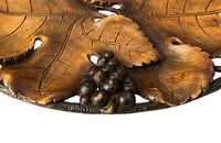 CARVED WOOD GRAPE TRAY BY RUEF