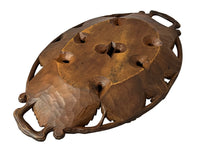 CARVED WOOD GRAPE TRAY BY RUEF