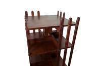 Antique Rotating mahogany bookcase by E.M.Terquem, Paris - French Antique Furniture