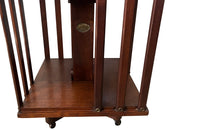 Antique Rotating mahogany bookcase by E.M.Terquem, Paris - French Antique Furniture