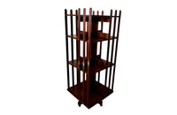 Antique Rotating mahogany bookcase by E.M.Terquem, Paris - French Antique Furniture