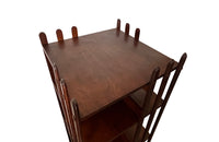 Antique Rotating mahogany bookcase by E.M.Terquem, Paris - French Antique Furniture