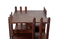 Antique Rotating mahogany bookcase by E.M.Terquem, Paris - French Antique Furniture