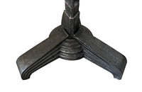 French Art Deco style iron bistro table.