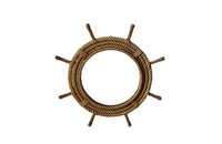 Audoux Minet nautical theme rope mirror  Circa 1960, France
