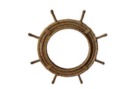 Audoux Minet nautical theme rope mirror Circa 1960, France