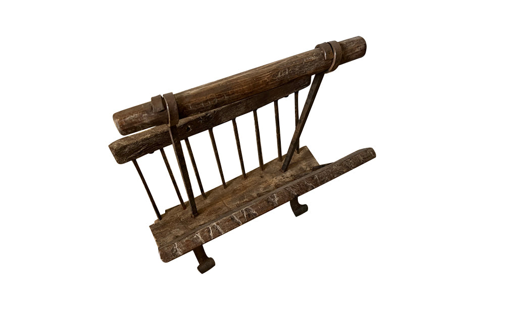 French Brutalist Magazine Rack - French Antiques - AD & PS Antiques