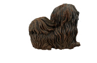 Charming cast iron sculpture of a Pekingese Dog - Garden Antiques