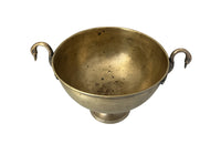 20th Century elegant wine or champagne cooler with open winged swan handles.