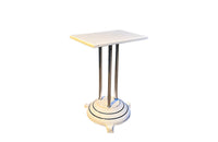 Tall Art Deco enamelled table - Antique Wine Tasting Table - French Antique Furniture 