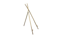 Brass folding faux bamboo table easel - French Antiques